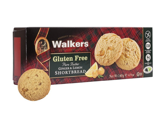 Walkers Gluten Free Ginger & Lemon Shortbread