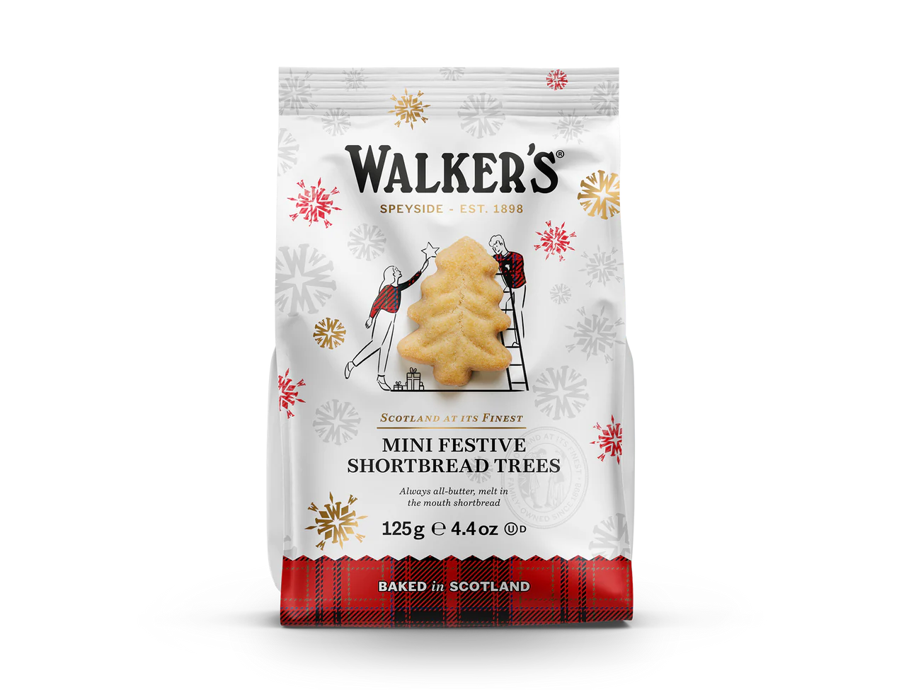 Walkers Mini Shortbread Festive Trees 125g