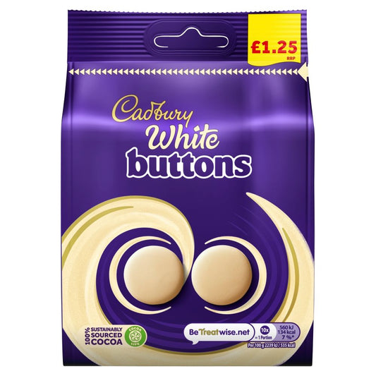 Cadbury White Chocolate Buttons 85g