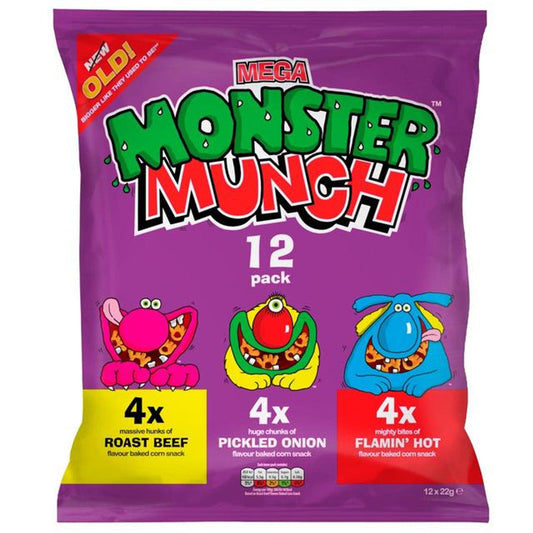 Walker's Monster Munch Variety 12 Pack