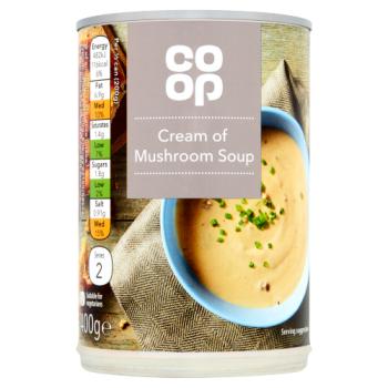 Co Op Cream of Mushroom Soup 400g