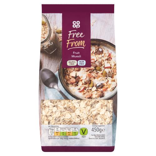 Co Op Free From Fruit Muesli 450g