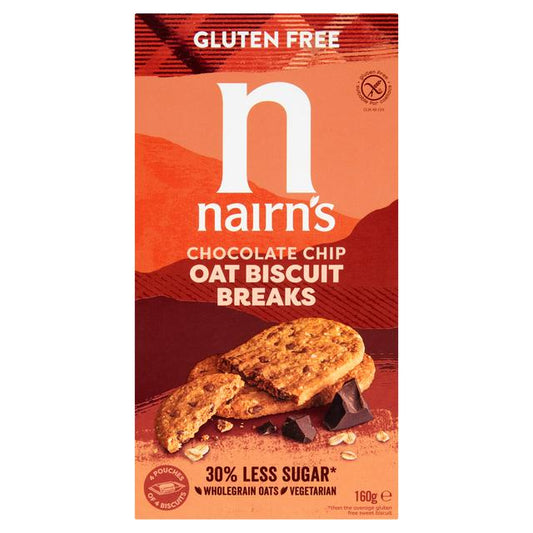 Nairn's GF Oat Biscuits Chocolate Chip 160g