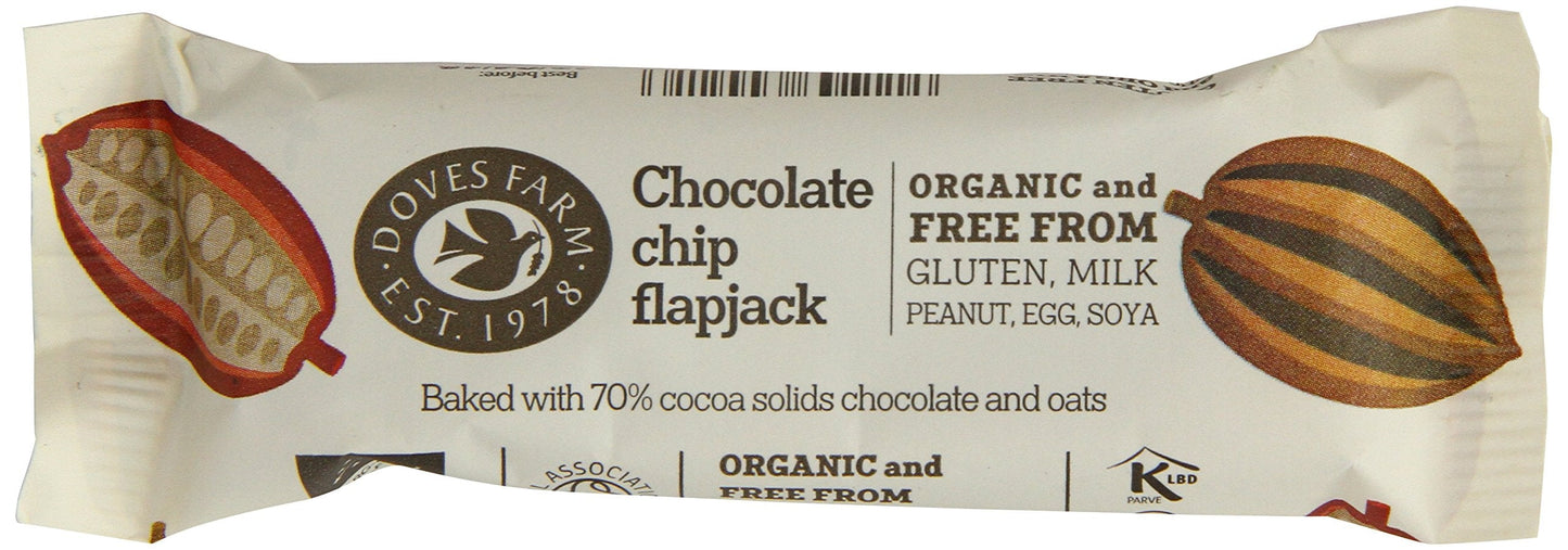 Doves Farm Gluten Free Chocolate Chip Flapjack Oat Bar