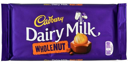 Cadbury Dairy Milk Whole Nut 180g