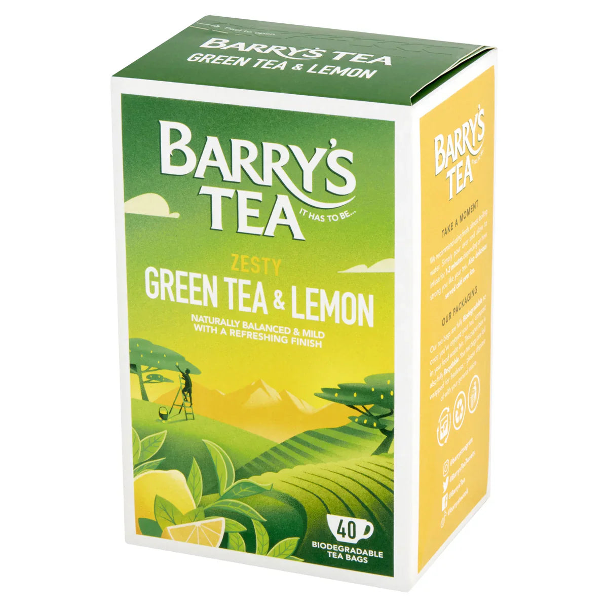 Barry's Green Tea & Lemon 40 Tea Bags