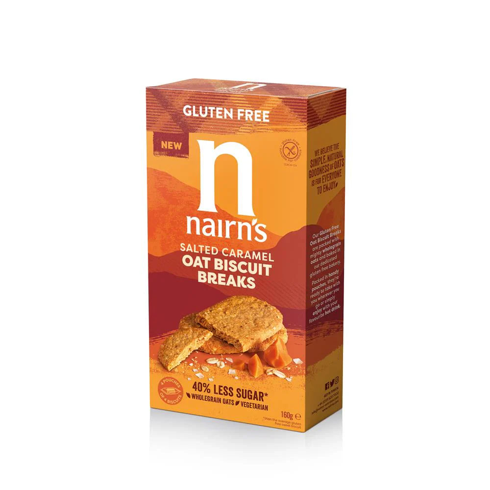 Nairn's GF Biscuit Breaks Salted Caramel 160g