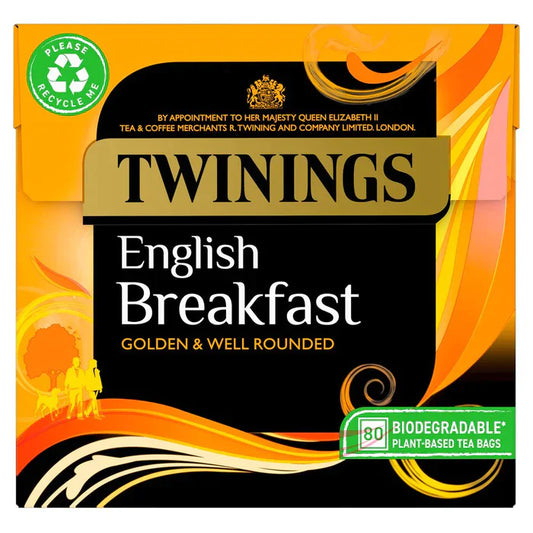 Twinings English Breakfast 80 Tea Bags