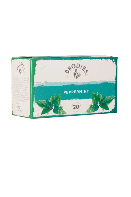 Brodies Peppermint Tag & Envelope Tea Bags