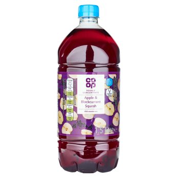 Co Op DS Apple Blackcurrant NAS Cordial 1.5L