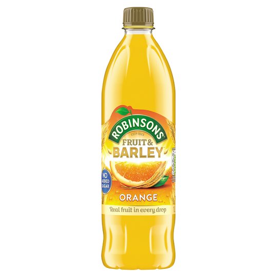 Robinsons Orange Fruit & Barley No Added Sugar 1L