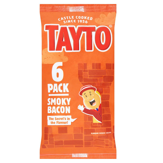 Tayto Smoky Bacon Crisps 6 Pack