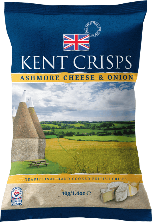 Kent Crisps Ashmore Cheddar & Onion 150g