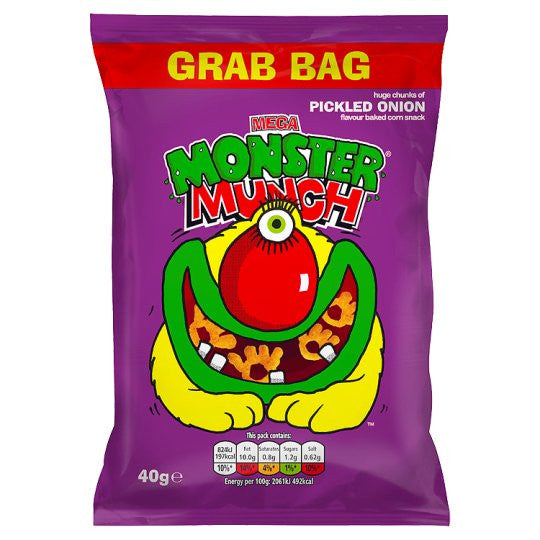 Walker's Monster Munch Mega Pickled Onion 40g