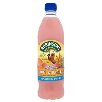 Robinsons Pink Grapefruit Fruit & Barley No Added Sugar 1L