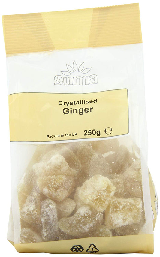 Suma Organic Crystallised Ginger 250g